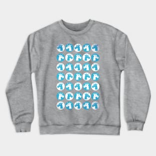 Blue Dot Unicorns Crewneck Sweatshirt
